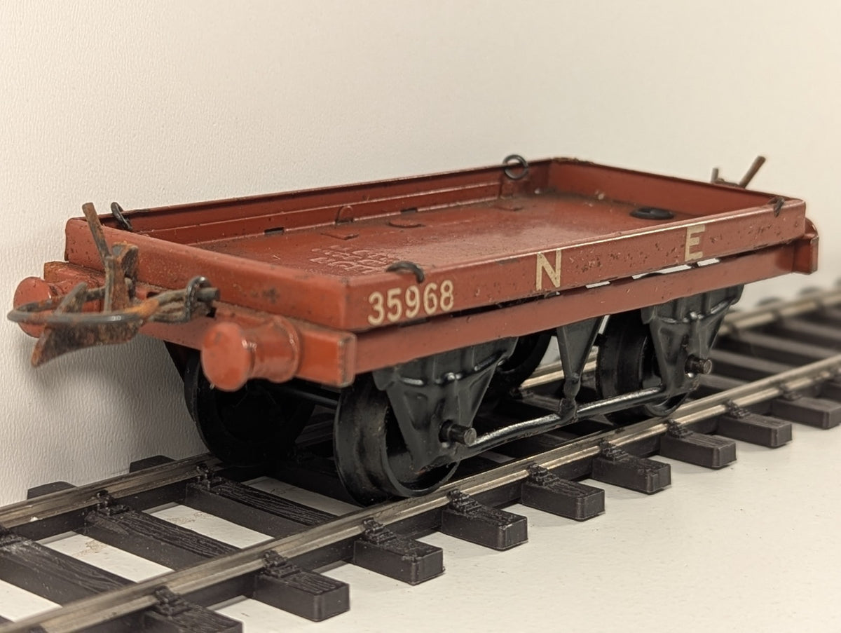 Hornby O Gauge Tinplate NE Flat Wagon
