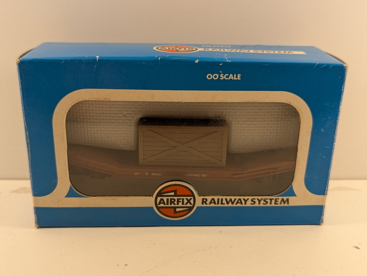 Airfix OO Gauge 54330 25 Ton Lowmac Machine Wagon with Load