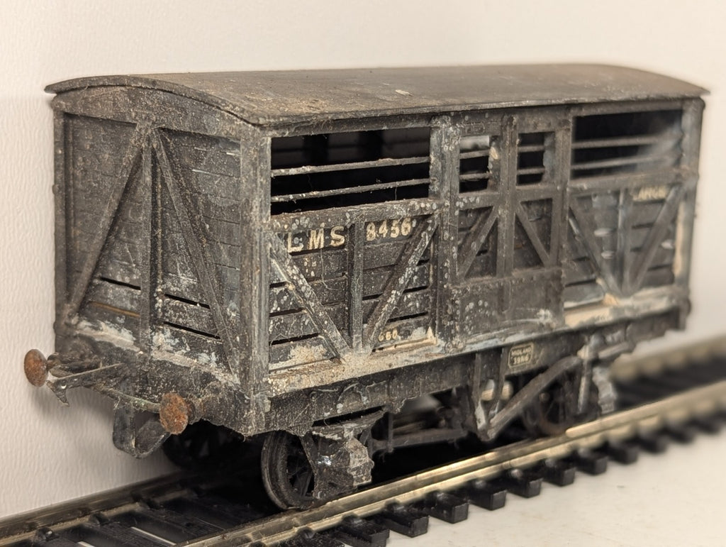 Kitbuilt OO Gauge LMS Cattle Wagon - Grey