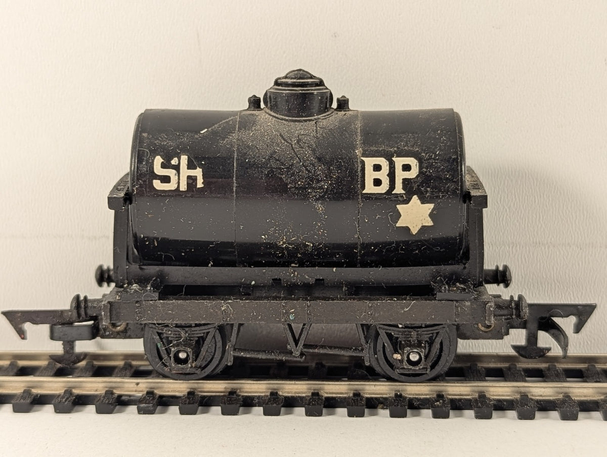 Tri-ang OO Gauge Shell-BP Tank Wagon Freight Wagon Shell-BP Black R.12