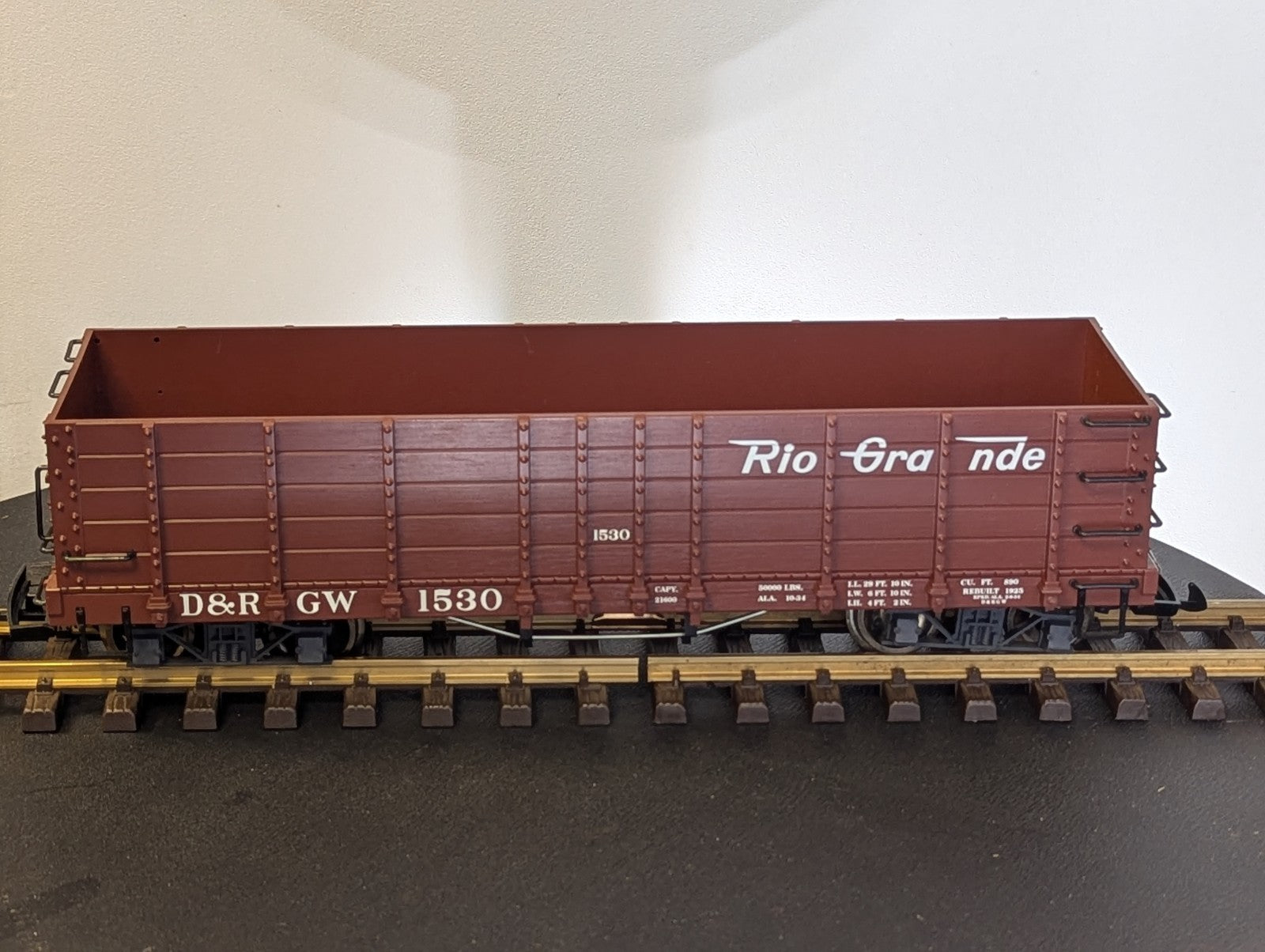 LGB G Scale D&RGW High Side Gondola Wagon 1530 Denver & Rio Grande