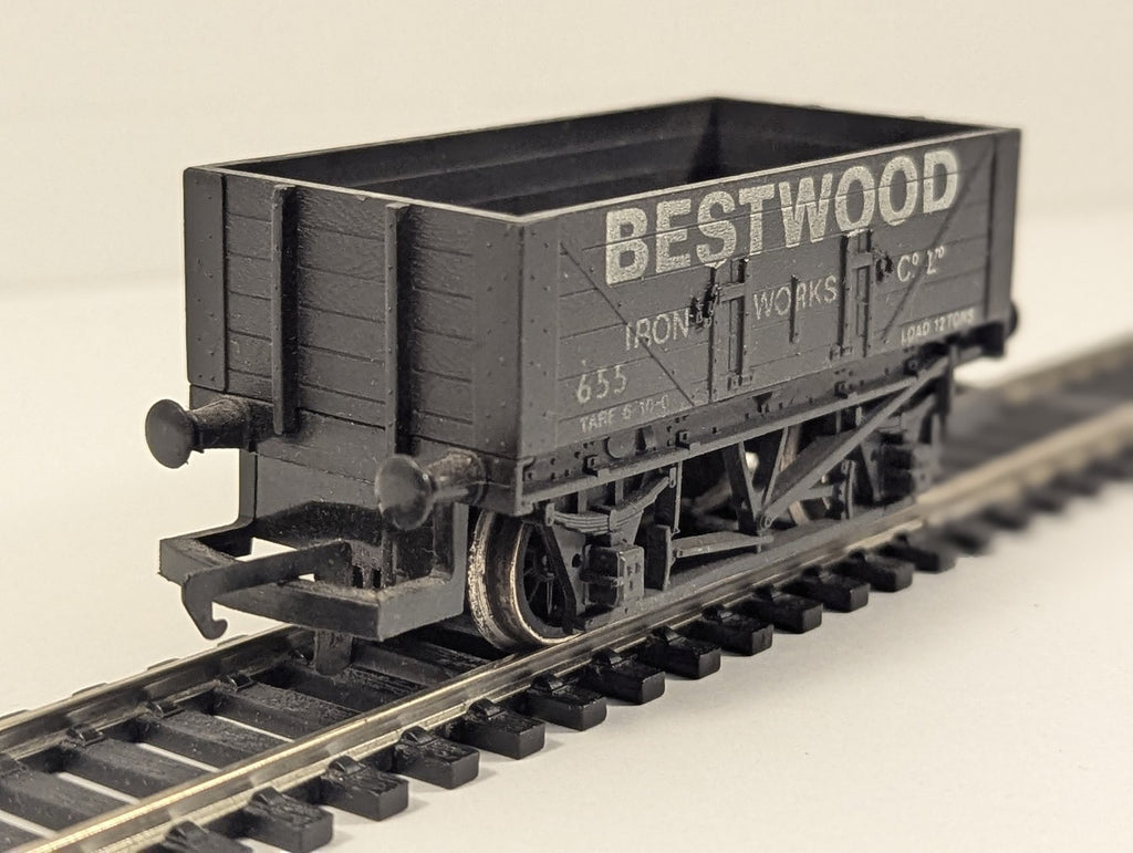 Hornby OO Gauge 8 Plank Wagon Bestwood Iron Works Goods Wagon 655