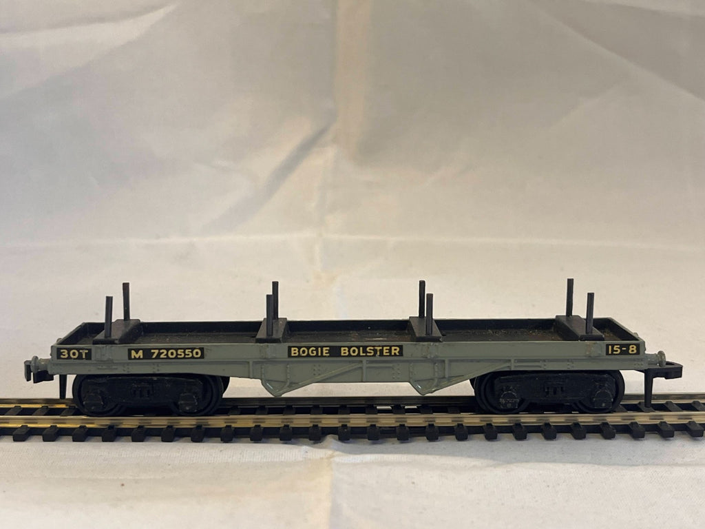 Hornby Dublo 32051 OO Gauge Grey 30 Ton Bogie Bolster Wagon Boxed