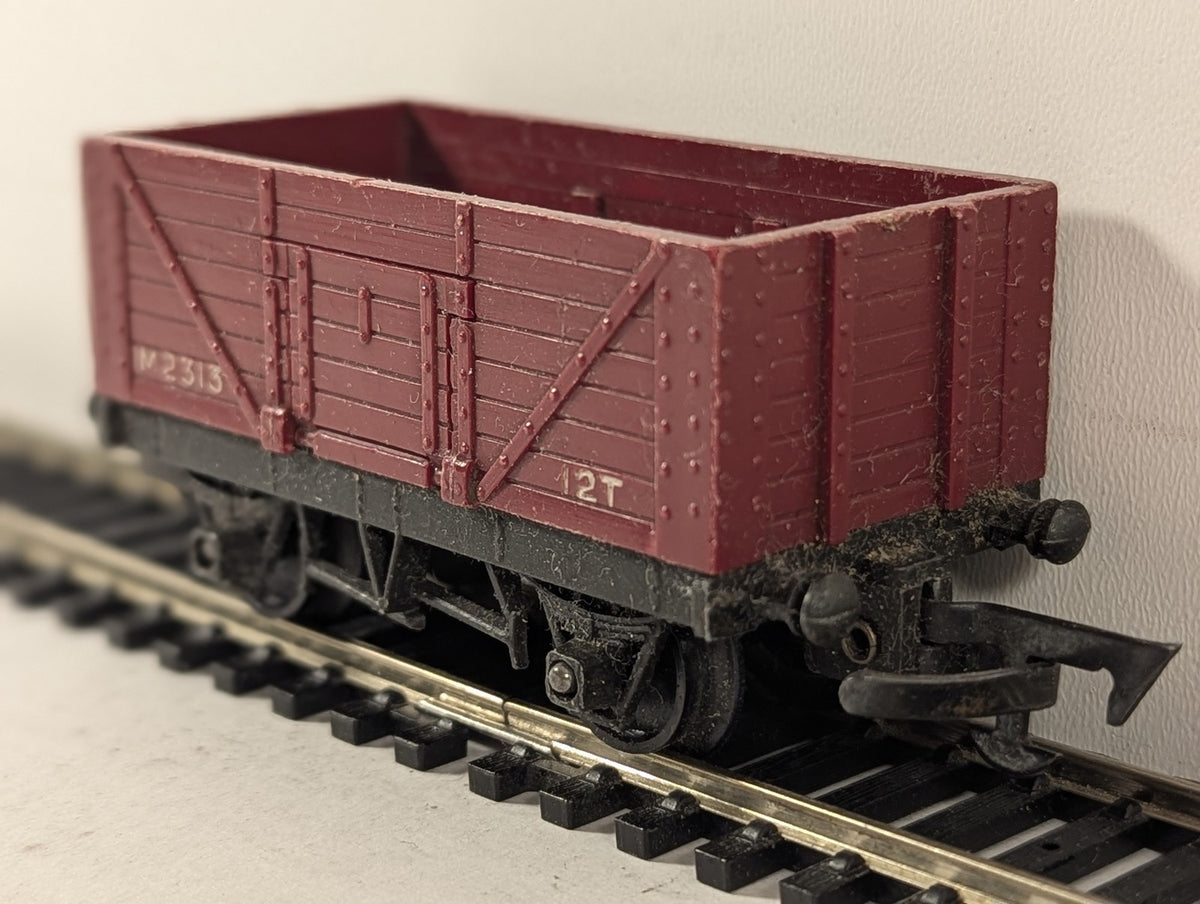 Tri-ang OO Gauge 12T Open Goods Wagon M2313 Maroon R.112