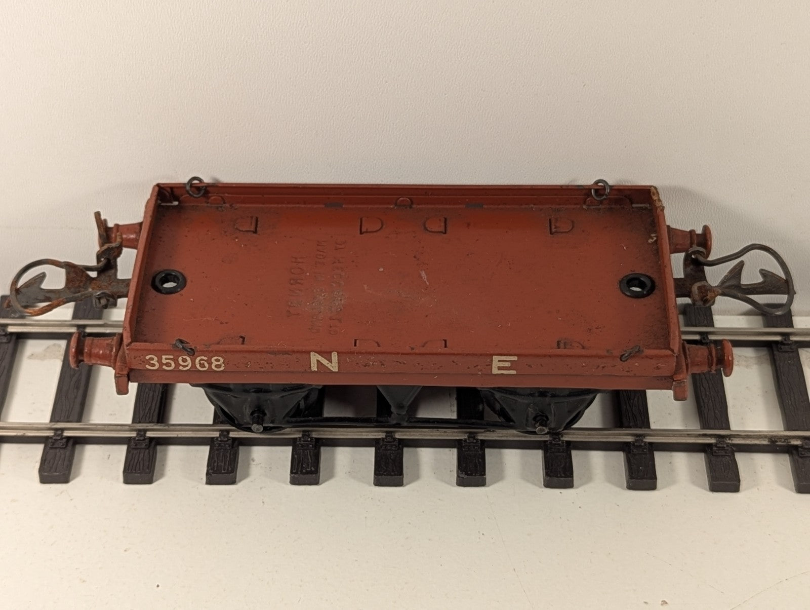 Hornby O Gauge Tinplate NE Flat Wagon