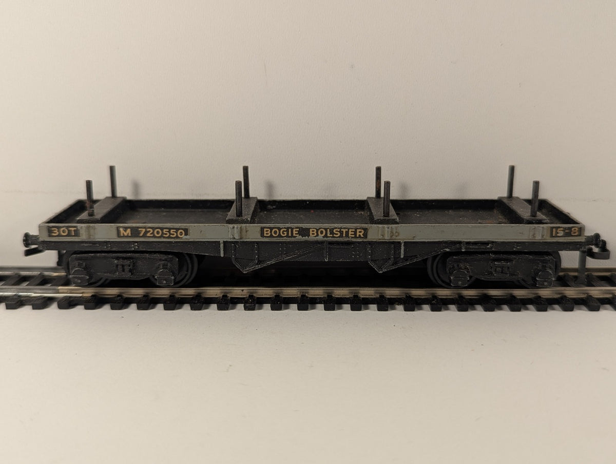 Hornby Dublo OO Gauge 30-ton Bogie Bolster Wagon Goods Wagon M720550 BR Grey