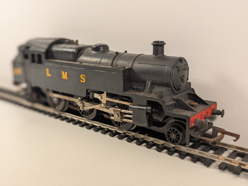 Tri-ang R59 OO Gauge LMS 3MT 2-6-2T – Repainted LMS Black – No. 55