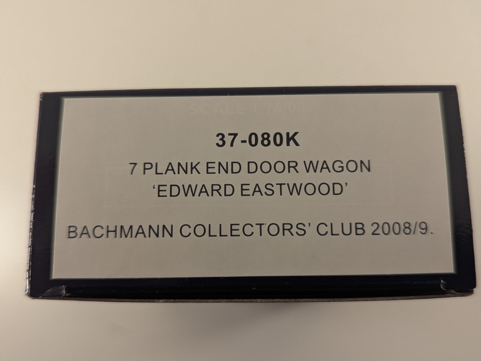 Bachmann 37-080K 7 Plank End Door Wagon 'Edward Eastwood'