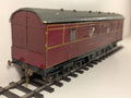 Kitbuilt O Gauge LMS Full Parcels Brake Van Maroon