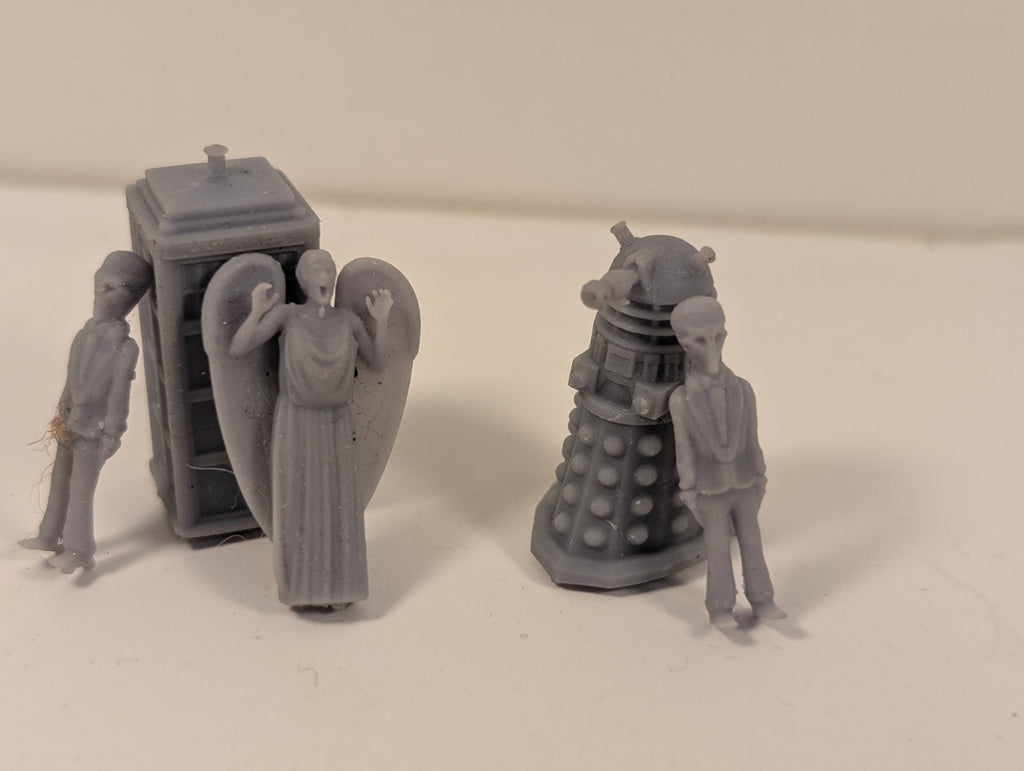 Doctor Who Unpainted Resin Characters OO Gauge