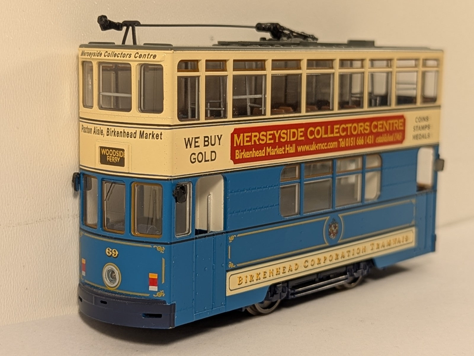 Bachmann OO Gauge Birkenhead Corporation Tramways Tram Car 69
