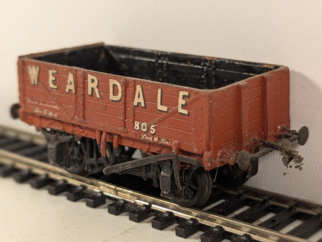 Kitbuilt 7-Plank Open Wagon 'Weardale' 805 Weardale Red