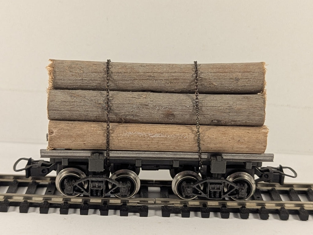 Rivarossi HO Gauge Skeleton Log Wagon Goods Wagon Black