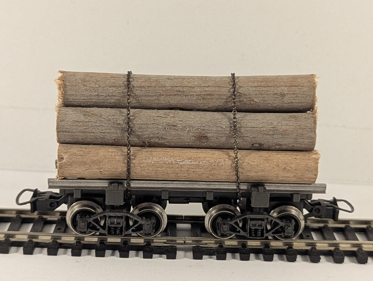 Rivarossi HO Gauge Skeleton Log Wagon Goods Wagon Black