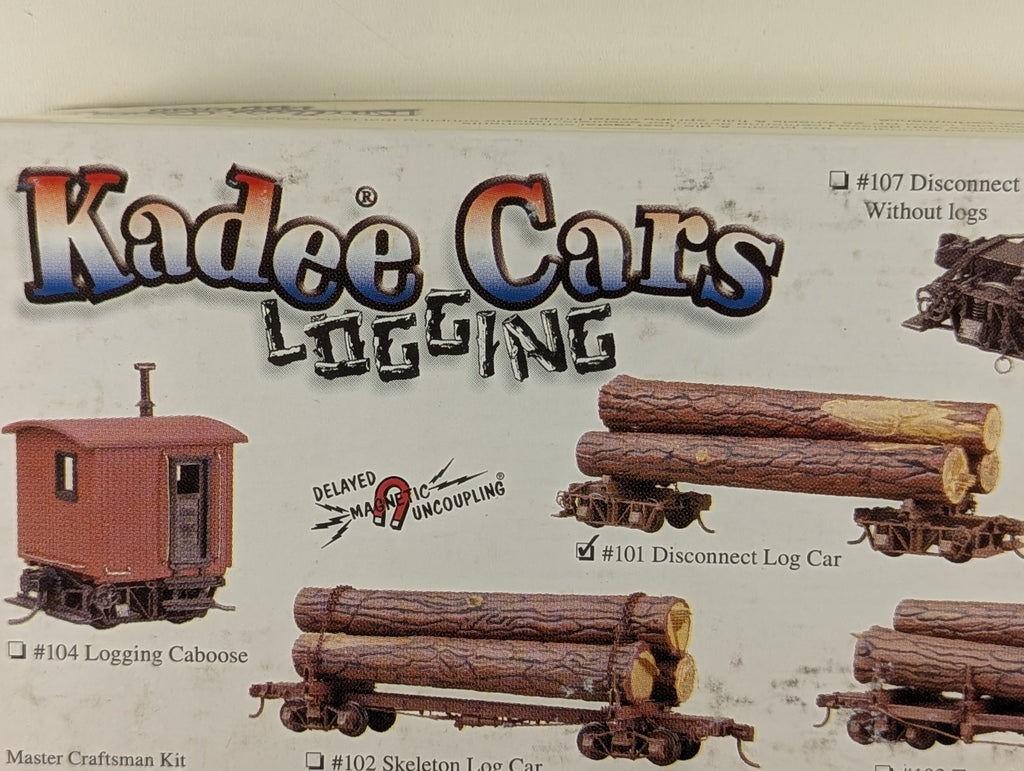 Kadee HO Scale Disconnect Log Trucks with Logs Master Builder's Kit Goods Wagon