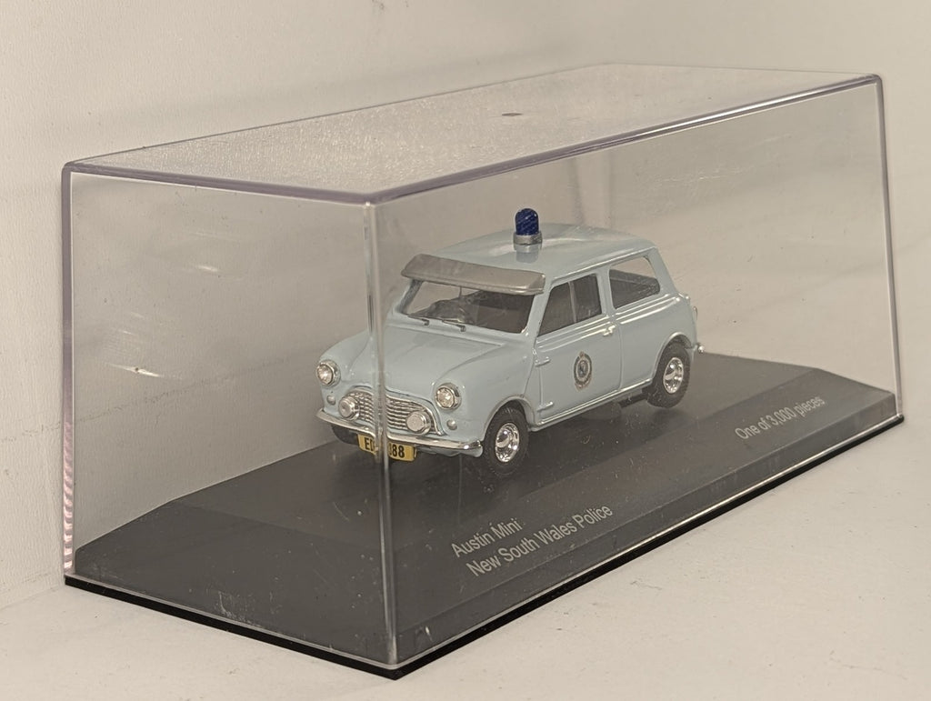 Vanguards 1:43 Austin Mini - New South Wales Police Die-Cast Model Car EDF 388