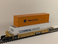 Walthers Intermodal Deep Well Thrall Car TTX with Containers