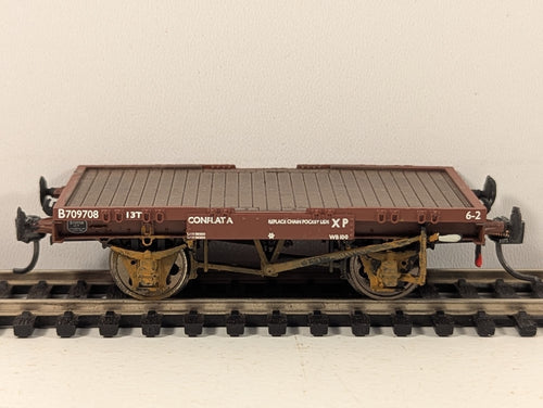 Bachmann Branchline OO Gauge Conflat Wagon with Knuckle Couplers