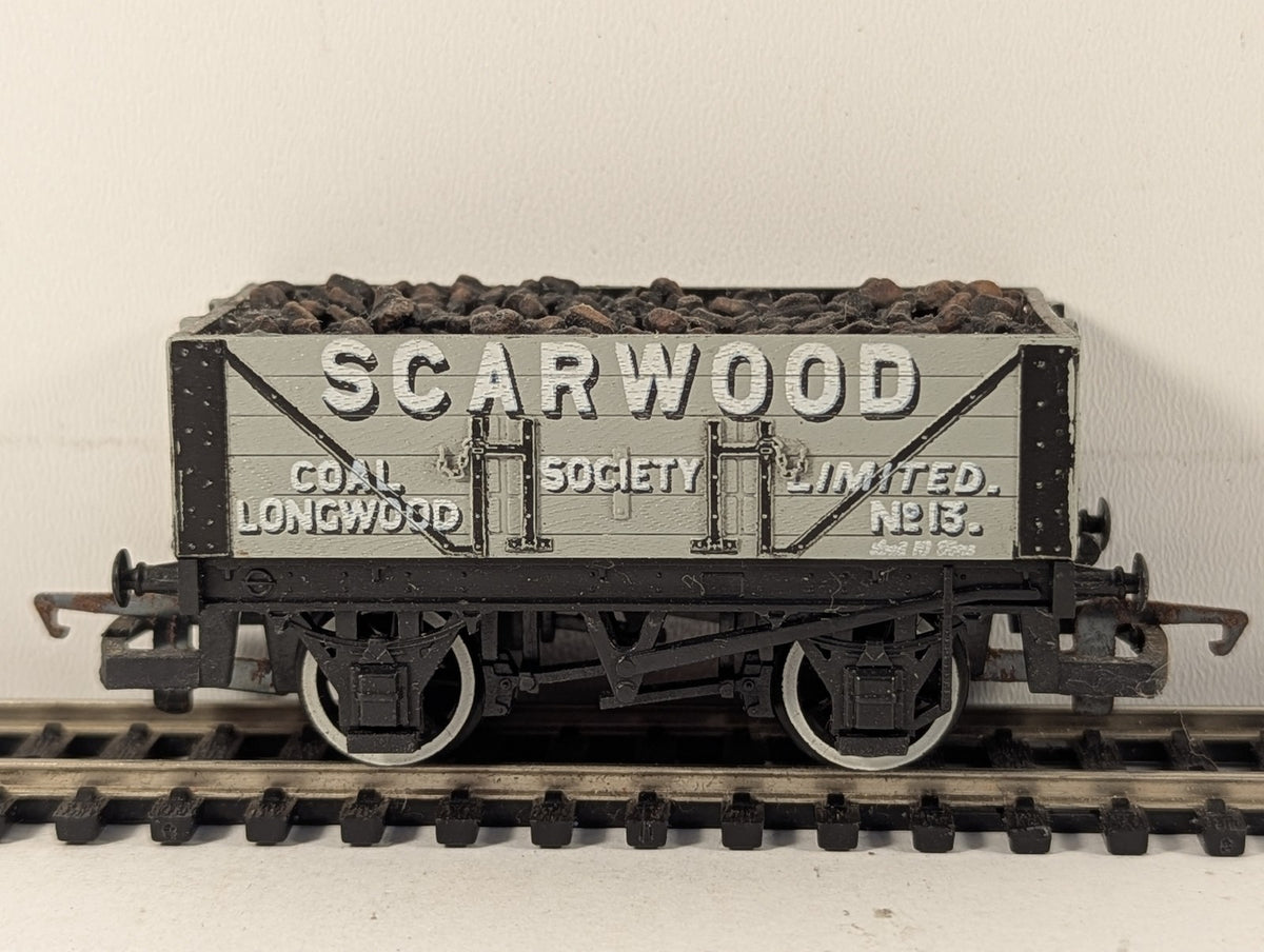 Hornby OO Gauge Scarwood Coal Society No. 13 7-Plank Wagon Open Wagon