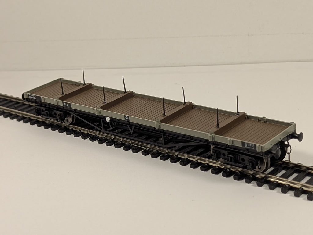 Bachmann OO Gauge BR Bogie Bolster C Wagon Goods Wagon B944183 BR Grey