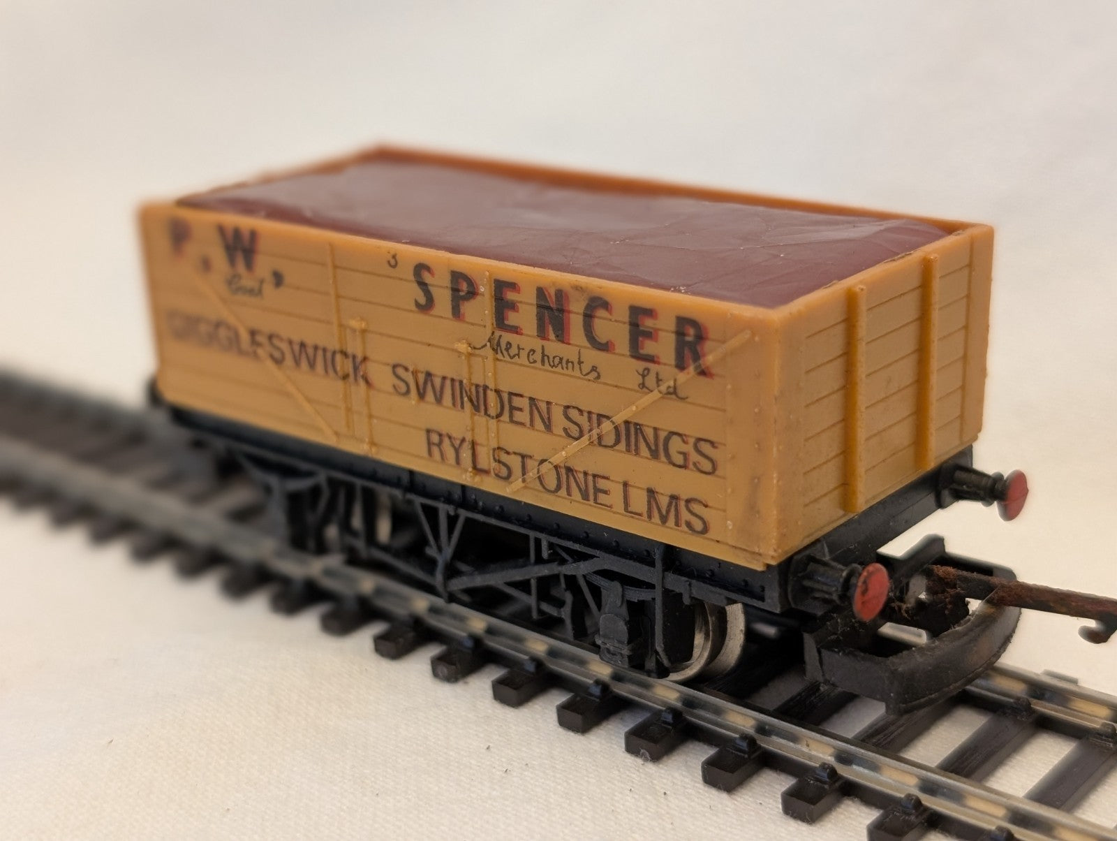 Lima OO Gauge P.W. Spencer 7 Plank Open Wagon Goods Wagon 3 P.W. Spencer