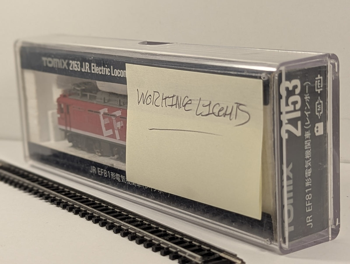 Tomix N Gauge JR EF81 Electric Locomotive (Rainbow) EF81 93 JR Rainbow Red 2153