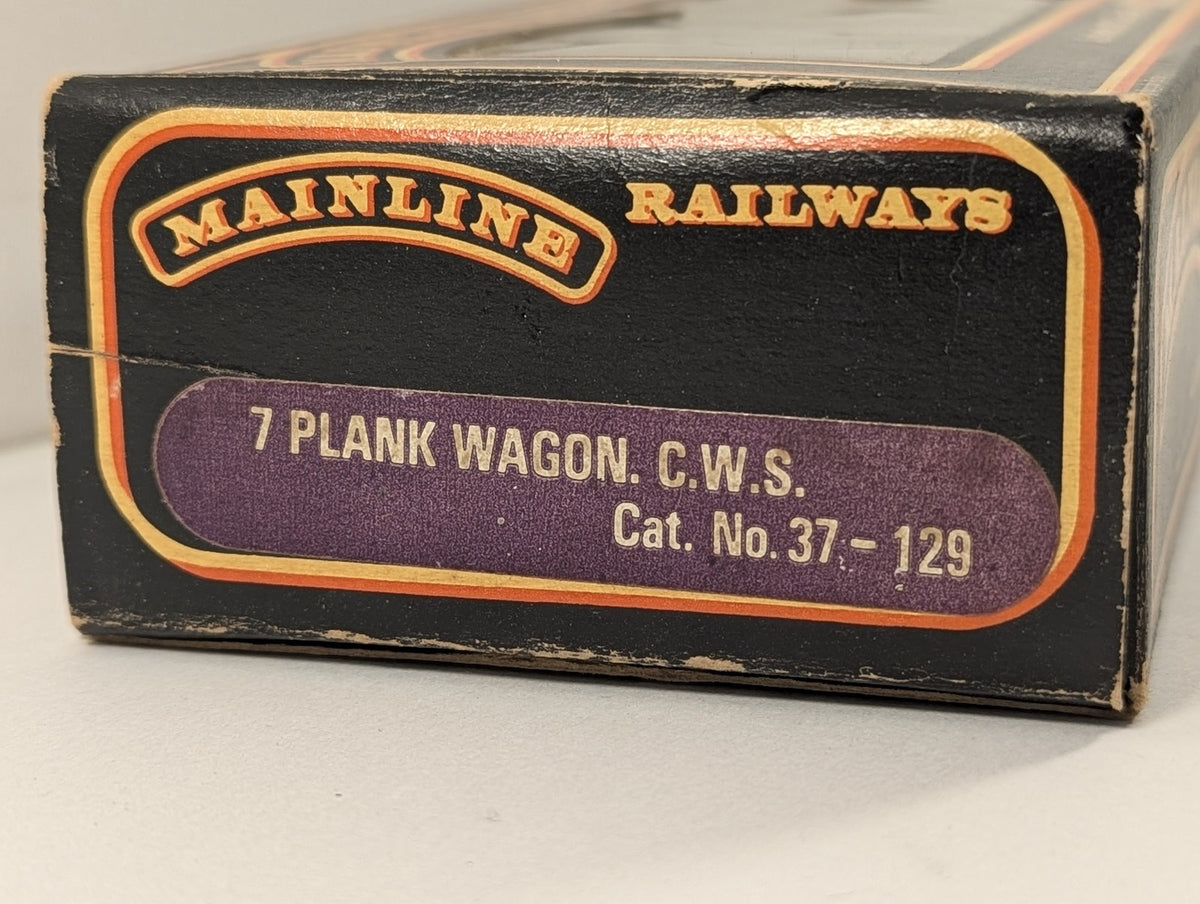Mainline OO Gauge 7 Plank Wagon C.W.S. Goods Wagon 1941 C.W.S. Brown 37-129