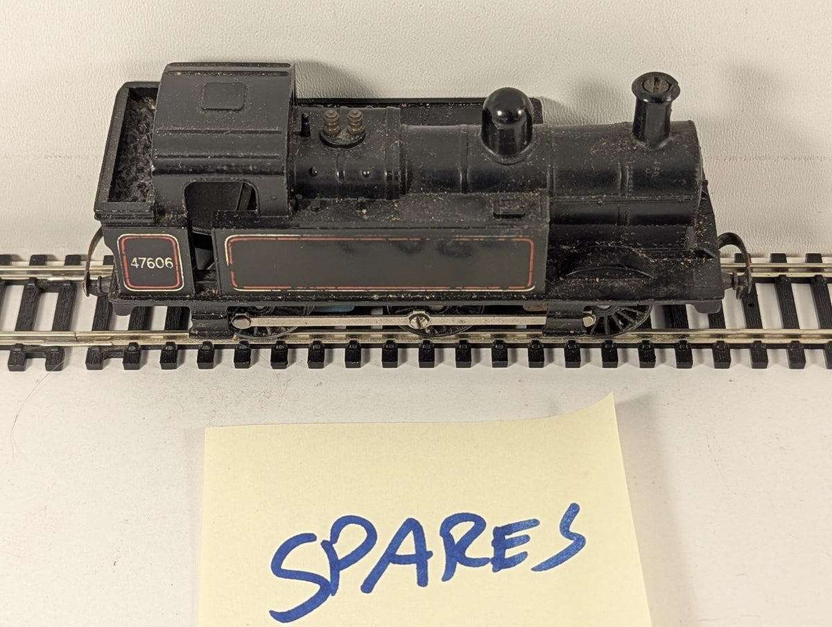 Tri-ang OO Gauge Class 3F Jinty 0-6-0T Steam Locomotive 47606 BR Lined Black - S