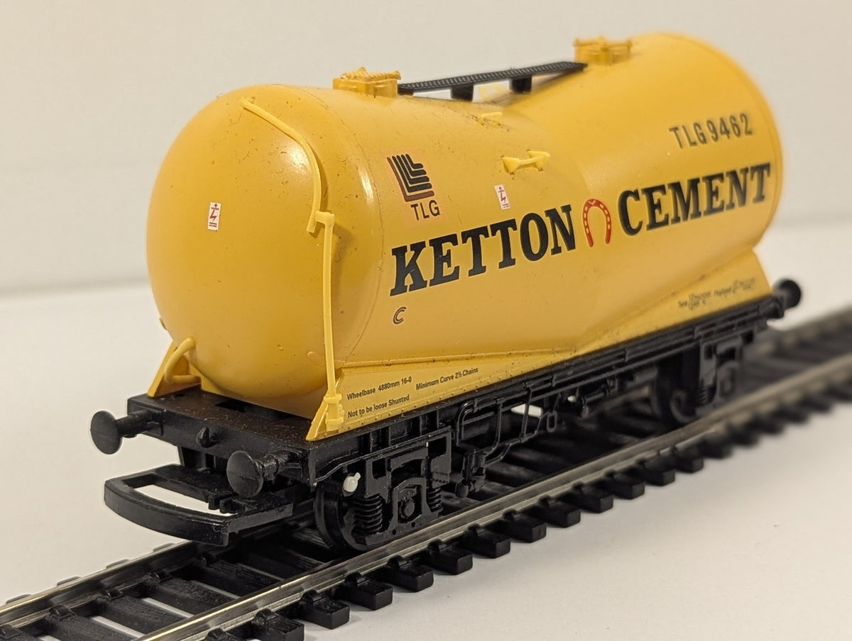 Hornby OO Gauge Depressed Centre Powder Wagon Goods Wagon TLG 9462 Ketton Cement