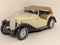 Matchbox 1945 MG TC Die-cast Model Car Cream and Brown Y-8
