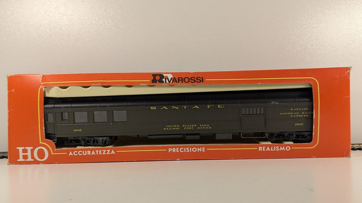 Rivarossi HO Scale Santa Fe Combination Car Passenger Car 2602 Santa Fe Green