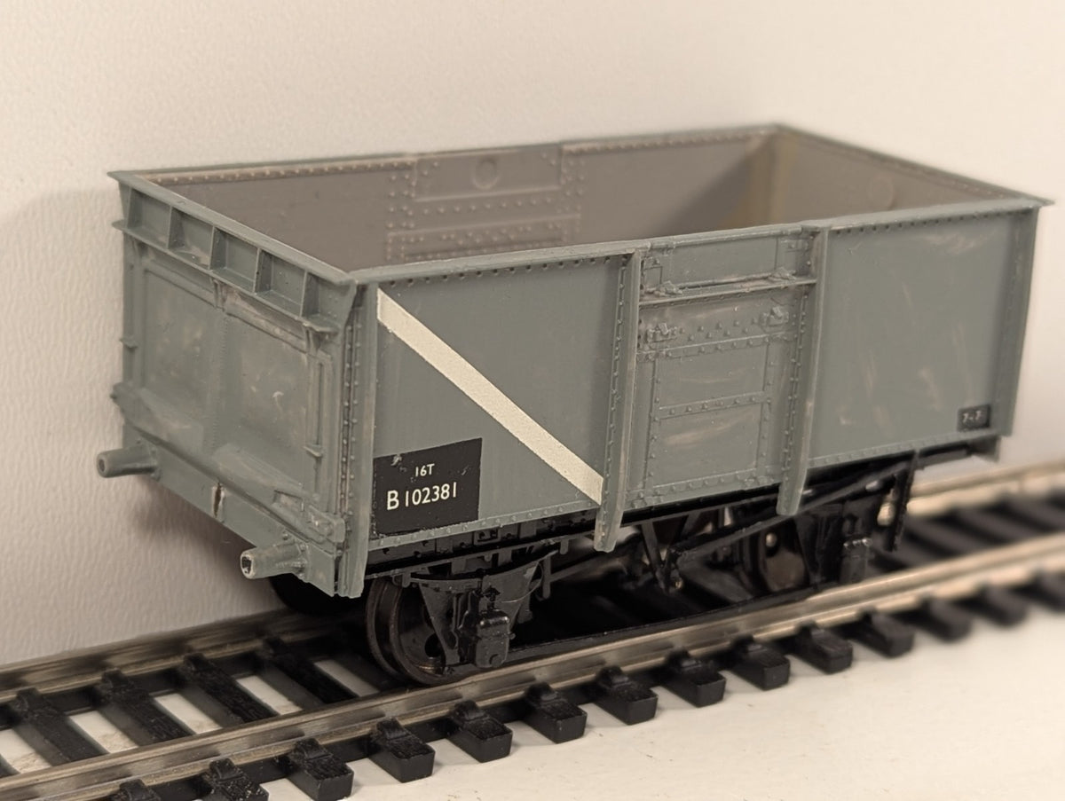 Kitbuilt BR 16 Ton Steel Mineral Wagon in BR Grey Livery