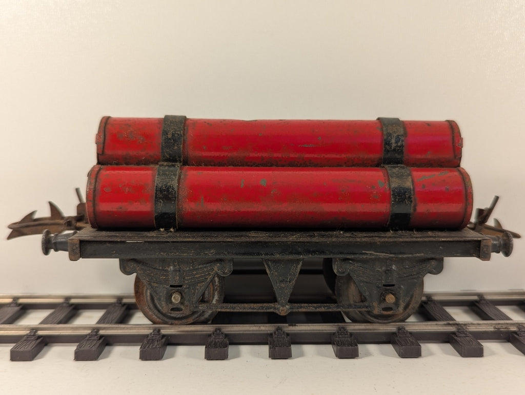Hornby O Gauge Red Gas Cylinder Wagon