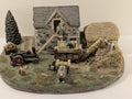 Vintage Danbury Mint Threshing by Alan Mynall Barn Diorama Collectible