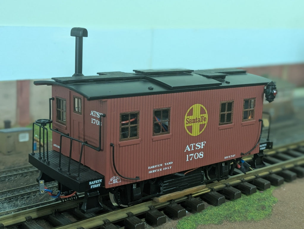 Aristo Craft G Scale Atchison Topeka & Santa Fe Track Cleaning # 1708 Caboose