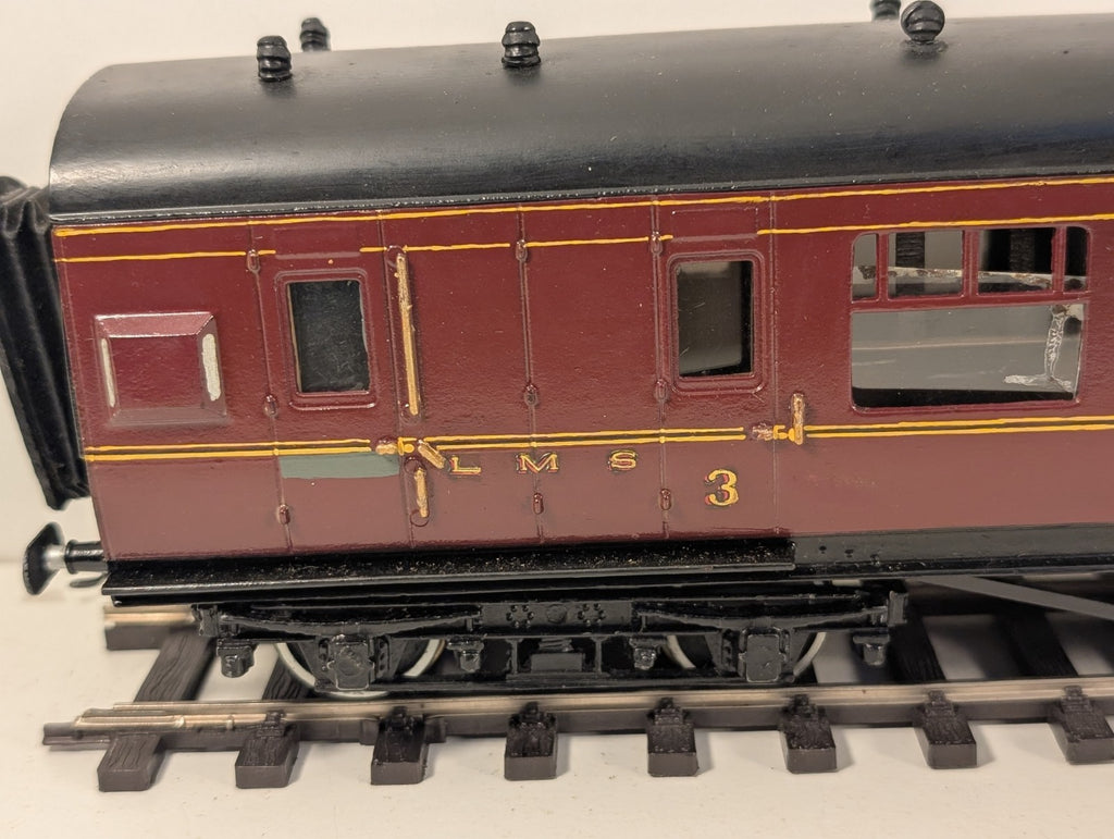 Leeds Company O Gauge Kitbuilt LMS Maroon 3rd Brake Coach 8512