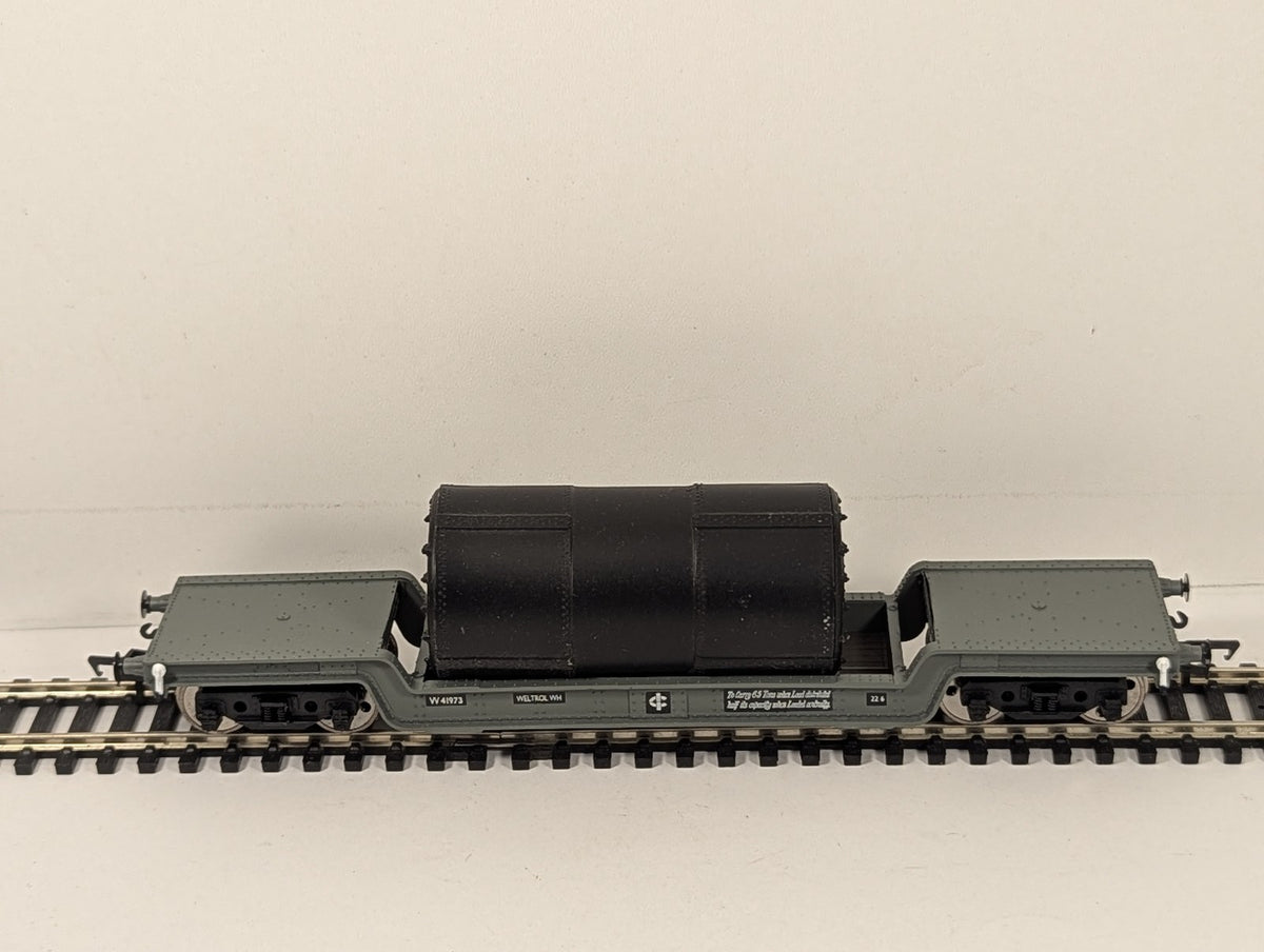 Bachmann OO Gauge 45 Ton Bogie Well Wagon Goods Wagon W 41973 BR Grey 33-901C