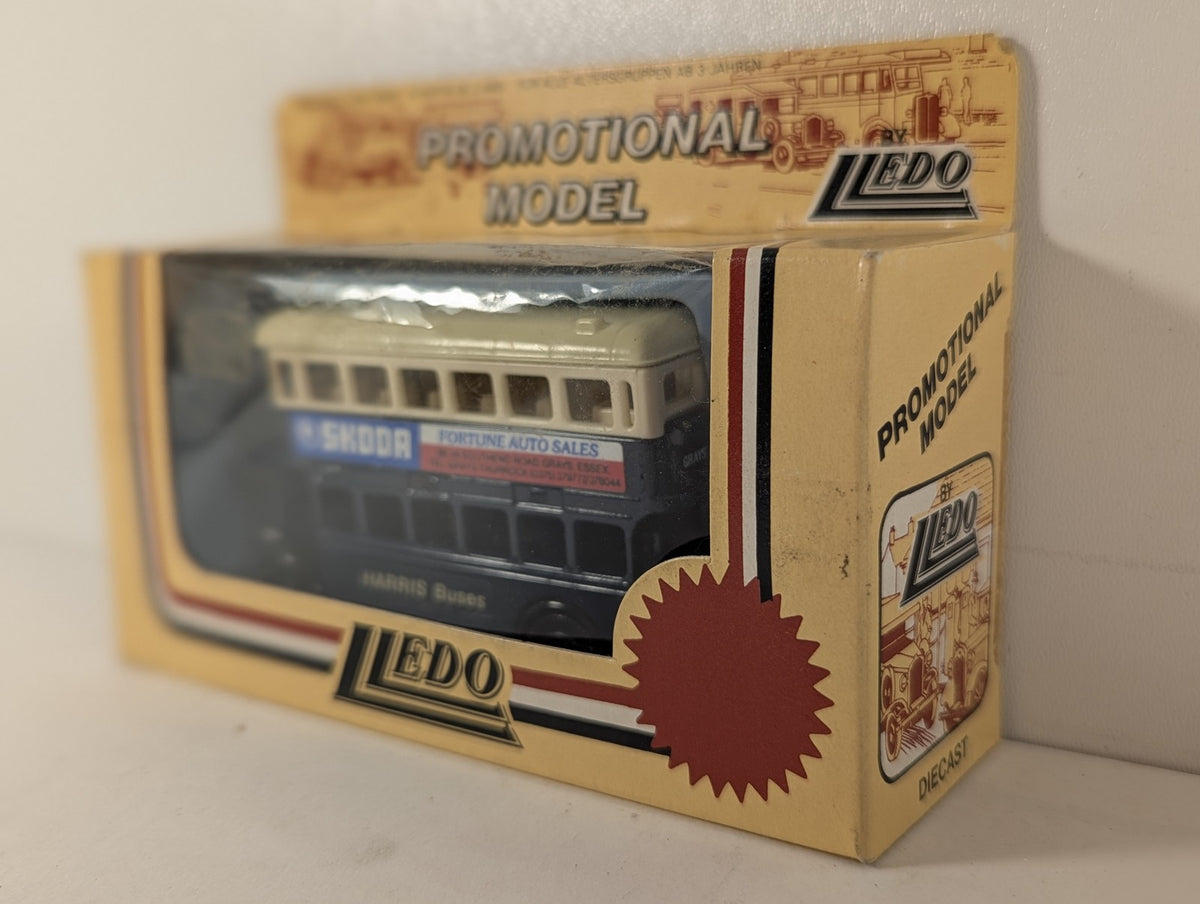 Lledo AEC Renown Double Decker Bus - Harris Buses Skoda / Fortune Auto Sales