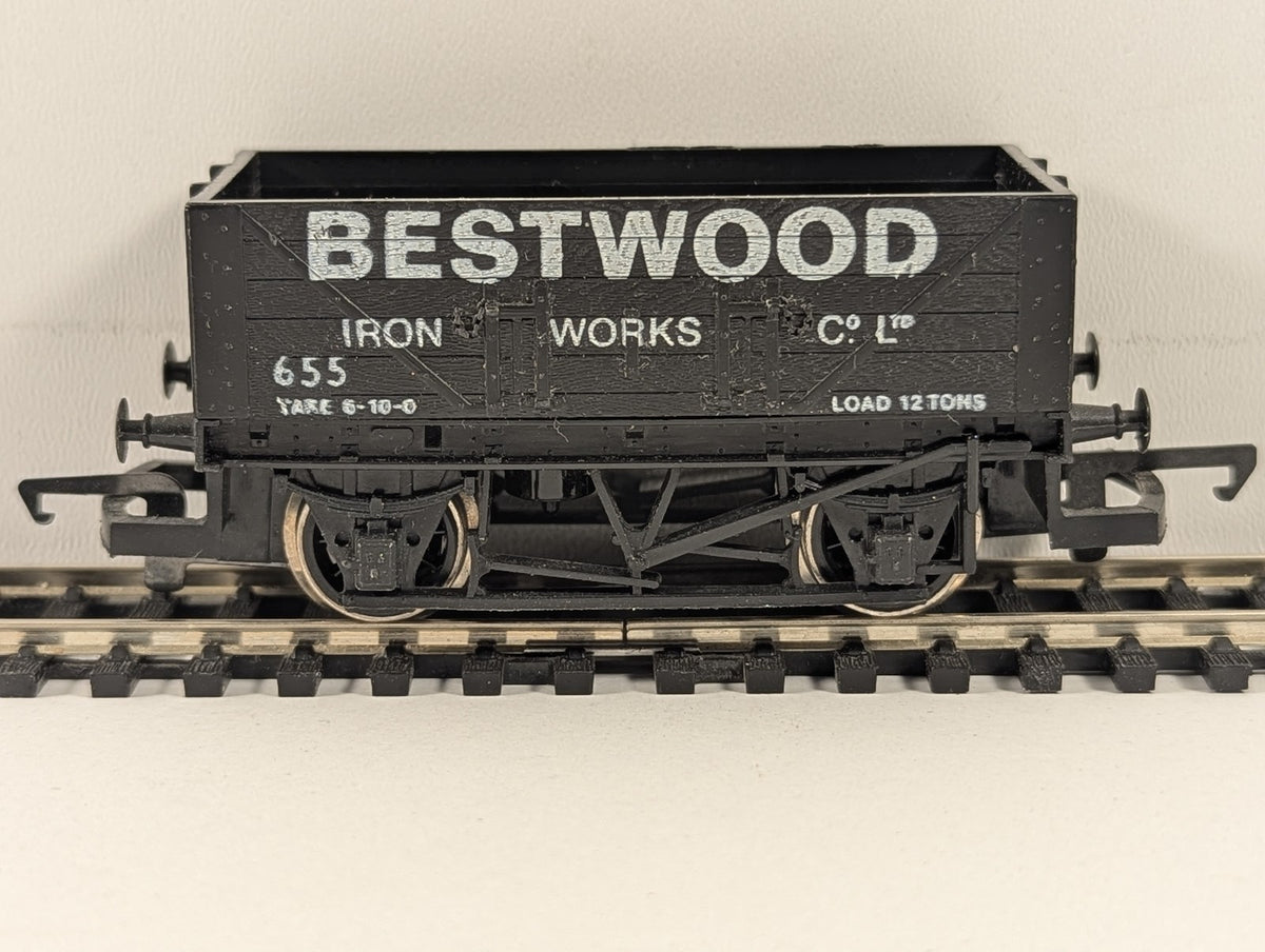 Hornby OO Gauge 7 Plank Open Wagon Goods Wagon 655 Bestwood Iron Works