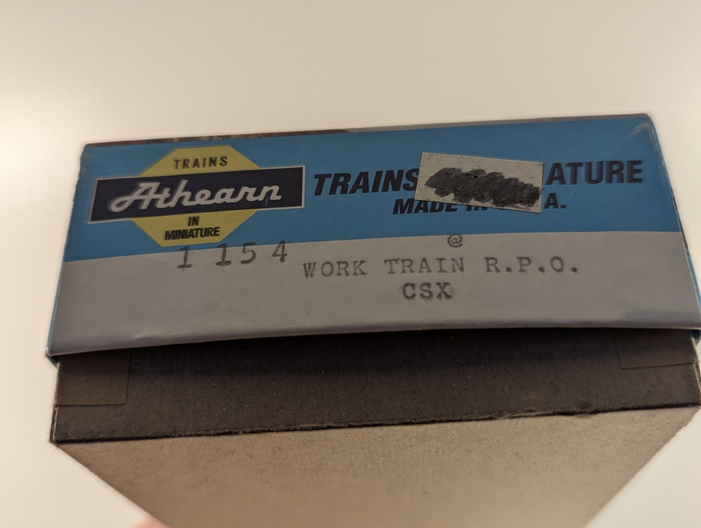 Athearn HO Scale Work Train R.P.O. Passenger Coach 911540 CSX