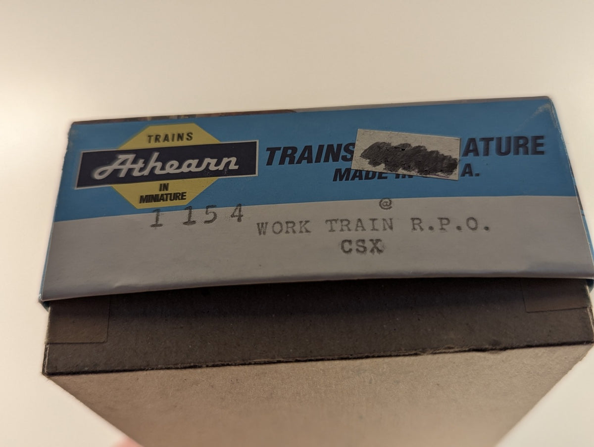 Athearn HO Scale Work Train R.P.O. Passenger Coach 911540 CSX