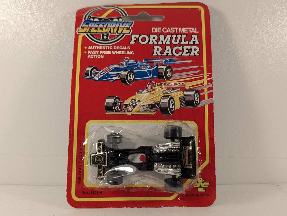 Speedrive Formula Racer Die-cast Model Car 8 Black and Gold 1201-4
