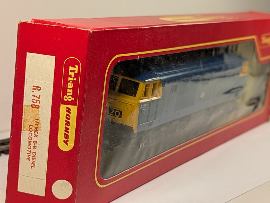 Tri-ang Hornby R758 OO Gauge Hymek Diesel BR Blue - Boxed