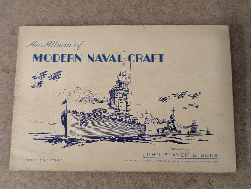 Cigarette Trade Card's Album Issued for Modern Naval Craft John Player