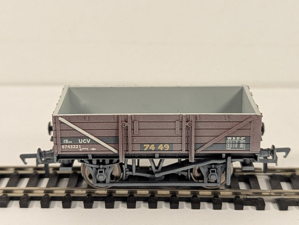 Bachmann OO Gauge 5 Plank China Clay Wagon without Hood Goods Wagon B743221