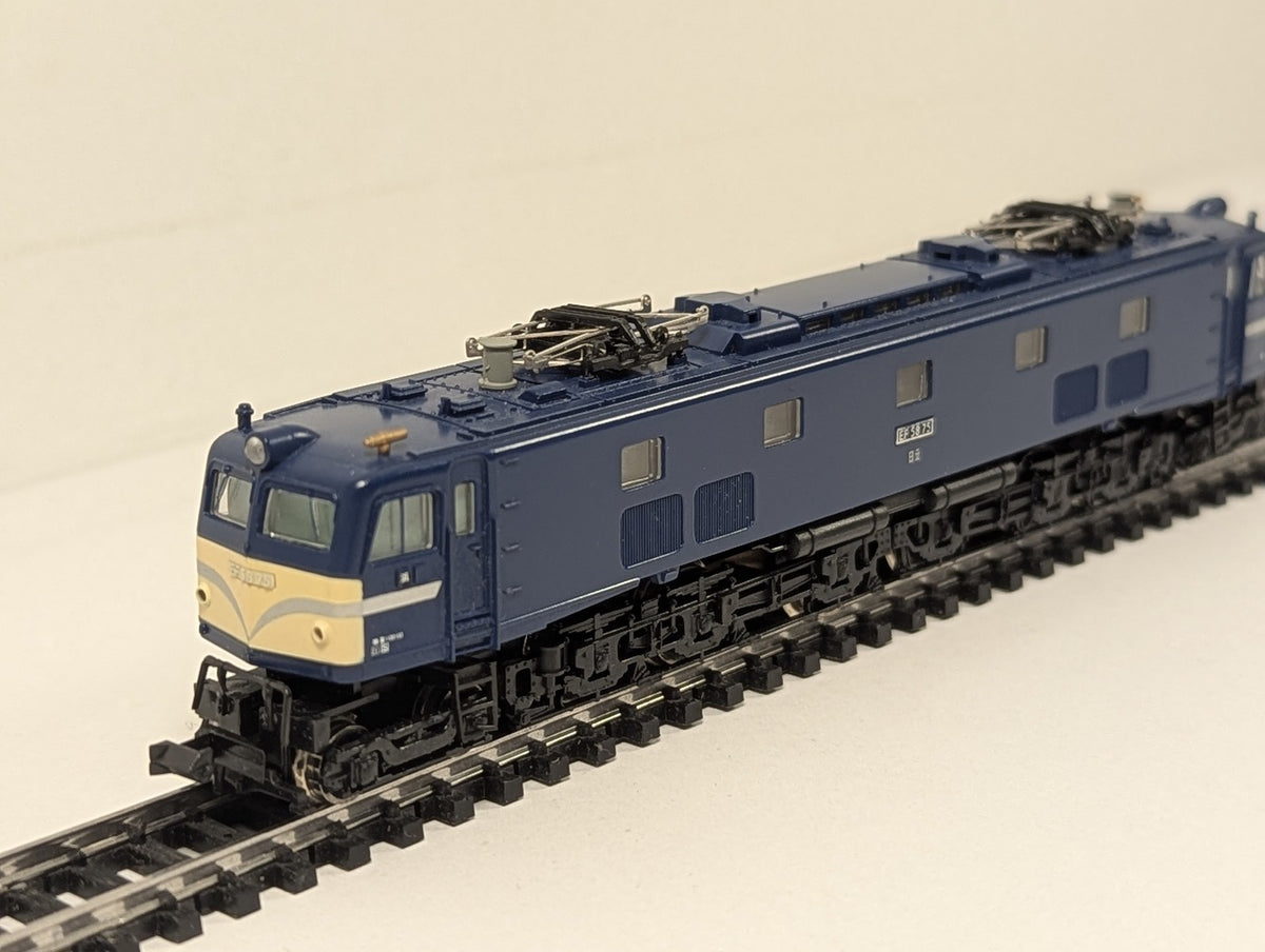 Micro Ace N Gauge Class EF58 Electric Locomotive EF58 75 JNR Blue A8556