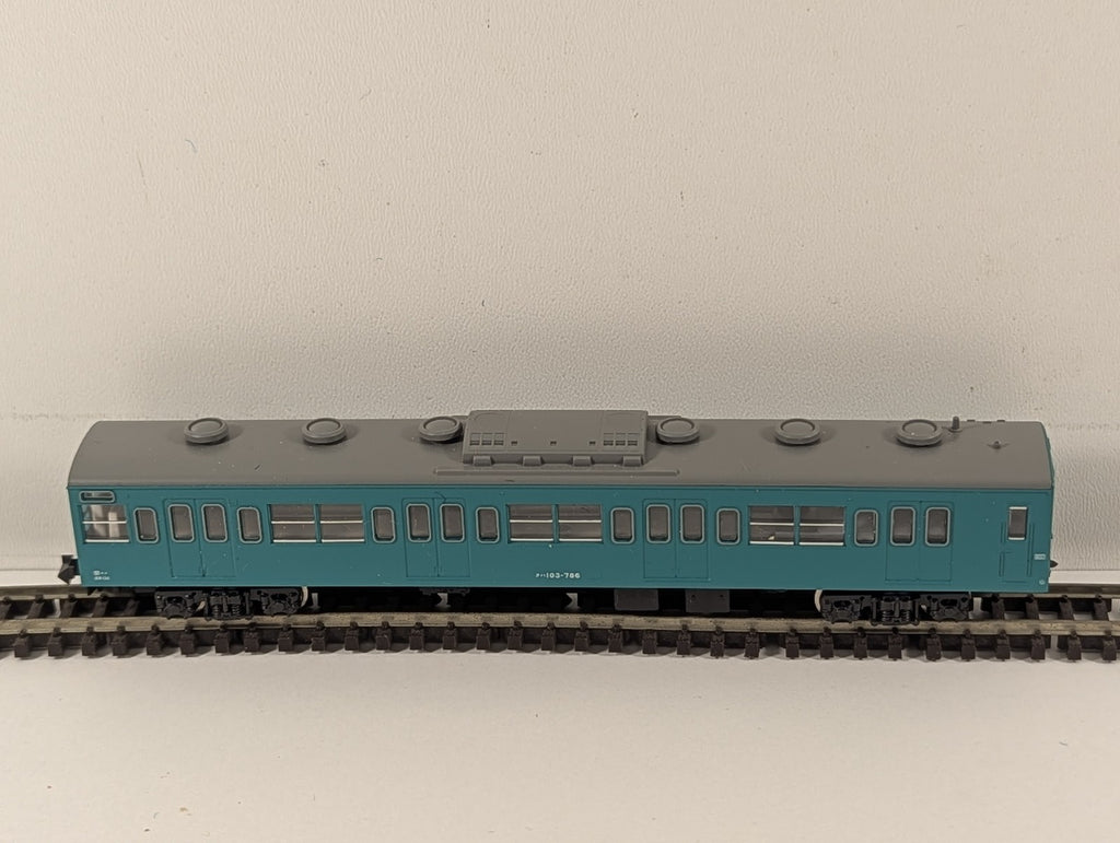 Kato N Gauge Series 103 Driving Trailer EMU Coach KuHa 103-786 Sky Blue