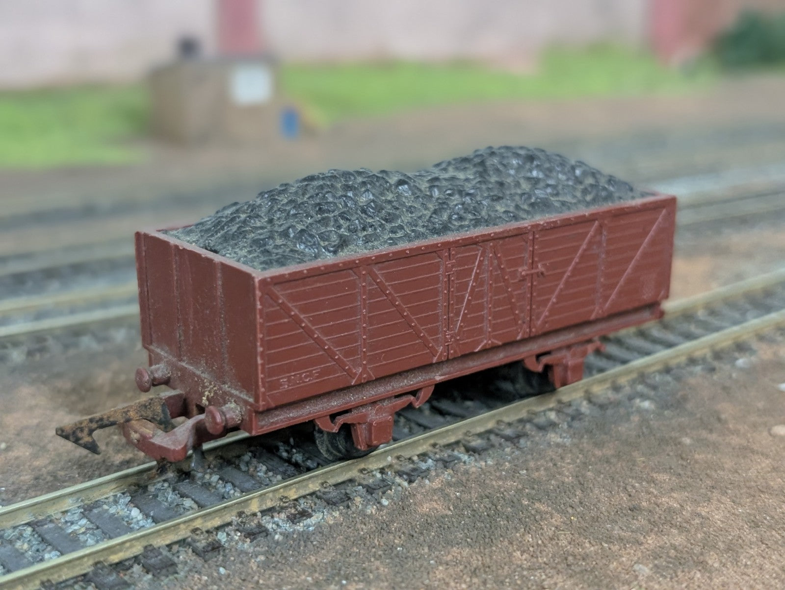 Jouef Playcraft HO Scale Brown Coal Hauler Train Car