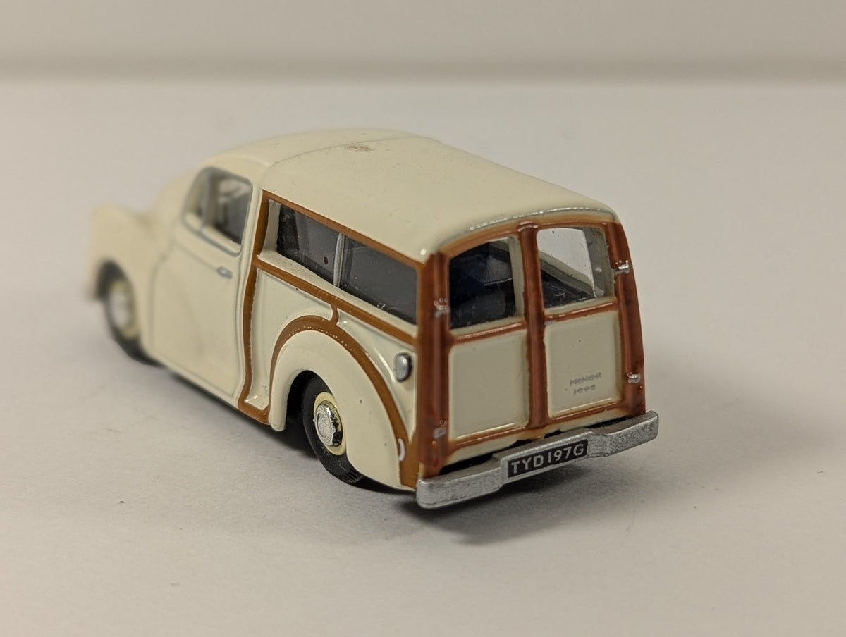 Oxford Diecast 1:76 Morris Minor 1000 Traveller Road Vehicle TYD 197G