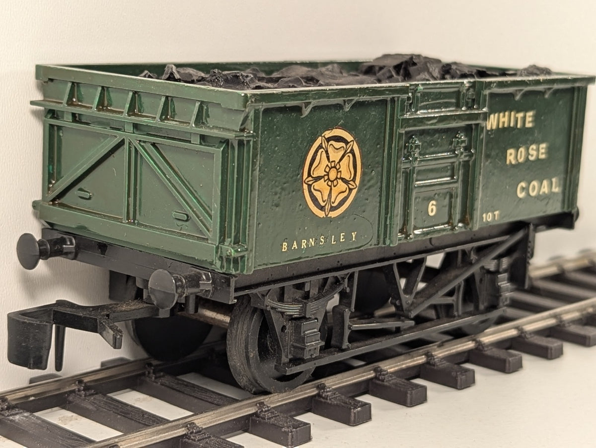 White Rose Coal Barnsley O Gauge Mineral Wagon Kit-Built Repainted
